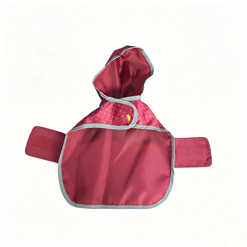 Reversible Dog Raincoat Hooded Poncho Rain Jacket Double Sided Built-in Leash Hole Reflective Safety Strips for Small to Extr 5