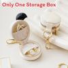 Elegant Leather Jewelry Box With Zipper For Rings And Earrings Storage Perfect For Travel And Gift Giving