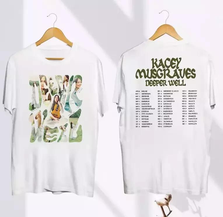 

Graphic Kacey Musgraves Deeper Well Tour 2024 T-Shirt Kacey Musgraves Fan Shirt Unisex T-Shirt S