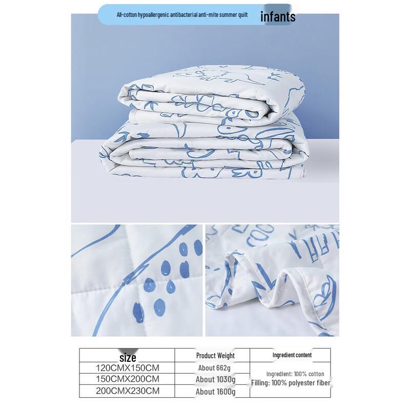 

Mercury Home Textiles Hypoallergenic Anti-mite Summer Quilt