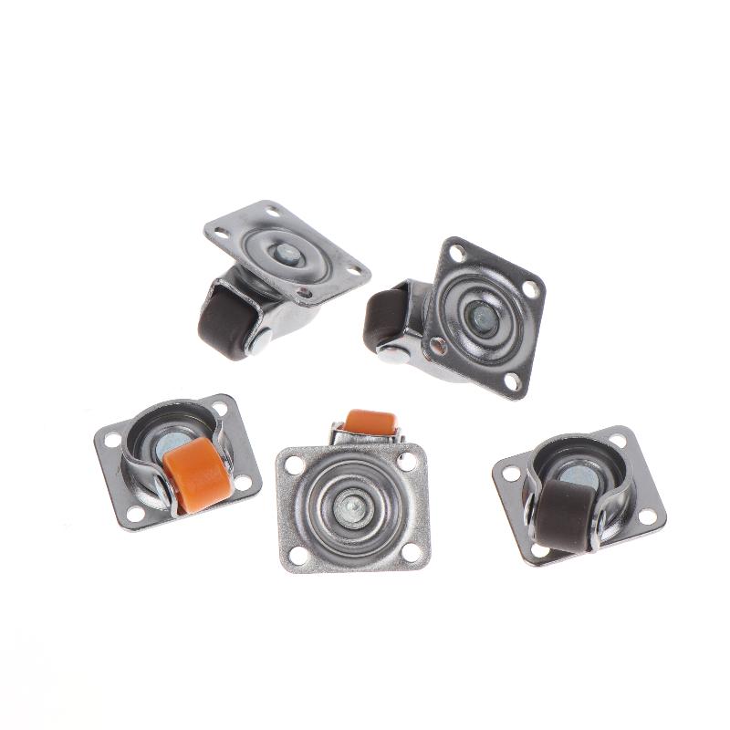 4Pcs Universal Wheel Furniture Caster Soft Rubber 360 Degree Rotation Heavy Duty Casters For Trash Storage Boxes