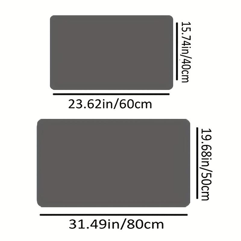 Non-Slip Flannel Bath Mat with Paw Print Design - Soft, Absorbent Bathroom Mat for Shower, Tub, and Toilet - Black and White Bathroom Mat