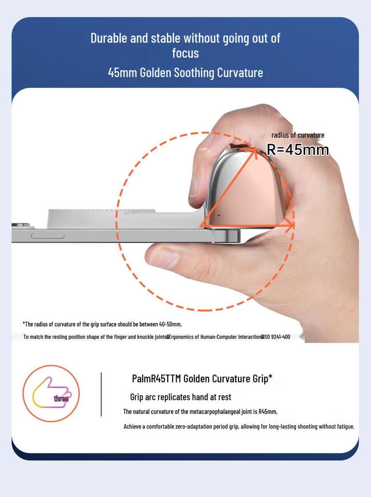Bluetooth Magnetischer Telefon Fotografie Stabilisator K02 - Universeller Tragbarer Griff für Smartphone Fotoaufnahmen