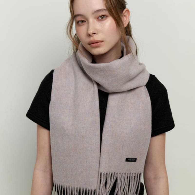 KINDABABY Basic Wool 100 Muffler - Marble Gray