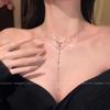 Doppellagige Schichtanhänger-Halskette für Damen mit Brustkette, Hochwertige Kragenkette, Halskette, Sommer-Accessoire