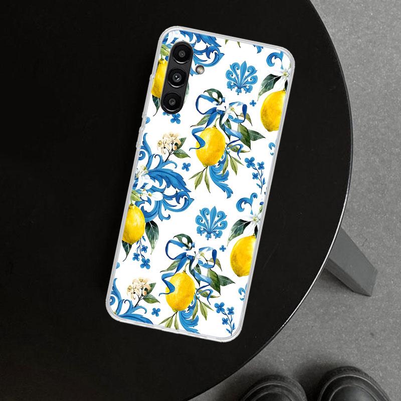 Summer Fruits Lemon Phone Case Cover for Samsung Galaxy A17 A16 A26 A36 A56 A57 A37 A15 A25 A35 A55 A14 A24 A34 A54 A13 A23 A33