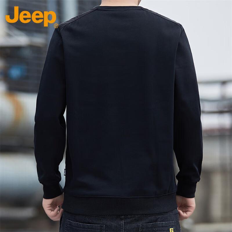 Jeep Men's Casual Long Sleeve Round Neck Sweatshirt