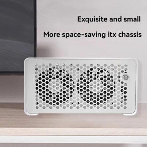 

Black Mini ITX Metal Computer Case - Desktop/HTPC Other