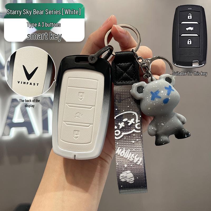 Vinfast Vietnam Car Key Cover, Zhonghua V5 Full-Coverage Metal Shell with Premium H330 Buckle