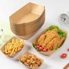 Eco-Friendly Kraft Paper Snack Box - Disposable, Foldable Popcorn & Crispy Rice Holder