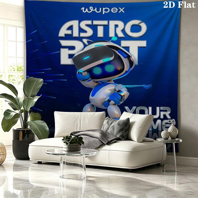 ASTRO BOT Custom Name Wall Tapestry Aesthetic Wall Hanging Printed Fabric Blanket Decorative Tapestries for Bedroom Living Room Home Decor