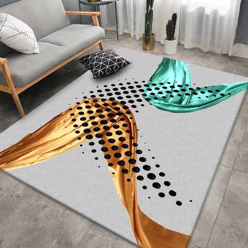 Modern Minimalist Cross-Border Carpet: Rectangular Rug for Living Room, Coffee Table, Bedroom, or Bedside.