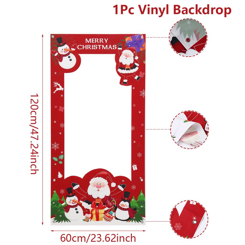 2025 New Year's Day Photo Background Cloth Navidad Natal Noel Santa Backdrop Merry Christmas Decor For Home 2024 New Year 2025