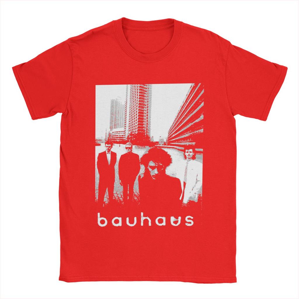 Bauhaus T-Shirts Herren 100% Baumwolle Einzigartige T-Shirts Rundhalsausschnitt Kurzarm Tops Sommer