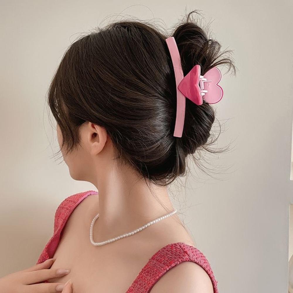 Prosty Szykowny Kolor Dopaminowy Plastikowy Klips do Włosów Koreański Aligator 5,1" Chwyt Krab Rekin Klamra Akcesoria do Włosów Nakrycie Głowy