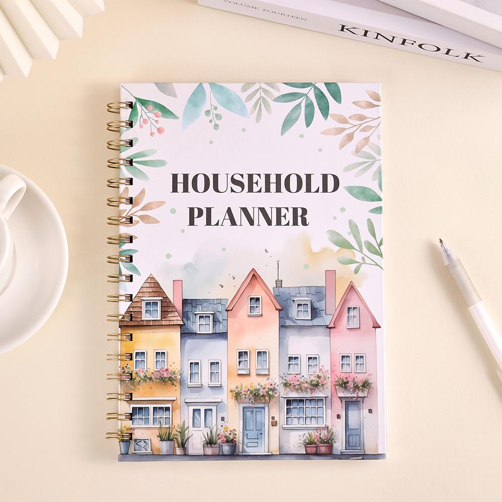 60 Sheets Undated Household Planner With Colorful Inner Daily Weekly Monthly Customizable Household Cleaning Schedule For Family