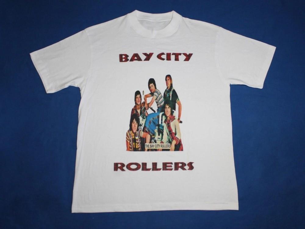 Retro Rollermania Bay City Rollers Band Shirt Classic White Unisex S-5XL  MZ164 Unisex T-Shirt XXXL