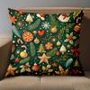 1 pieces-2D flat printing Christmas Patterned Throw Pillows Decorative Cushions Polyester pillowcase sofa decorative cushion cov