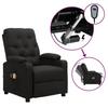 Vidaxl Electric Massage Chair, Black, Fabric