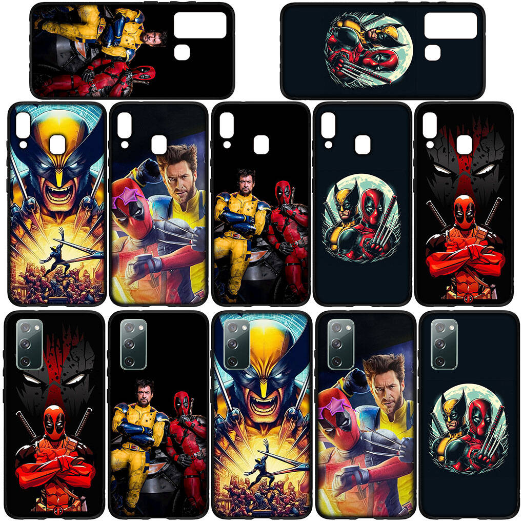 Case for Samsung Galaxy S25 S23 S22 S24 Ultra FE A05 A06 A15 A16 A36 A37 A35 A54 A55 A56 A57 A25 A26 A53 A17 Superhero Deadpool Comics Wolverine Cover