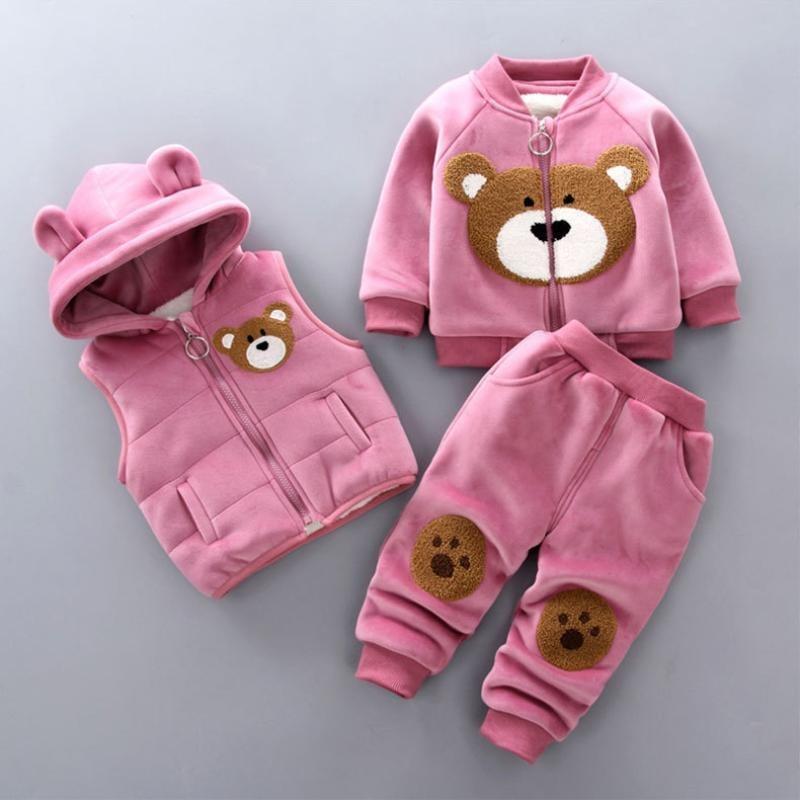 Autumn Baby Girls Clothes Hoodie+Pant Outfit Kids Costume Suit Infant Clothing for Baby Warm Sets