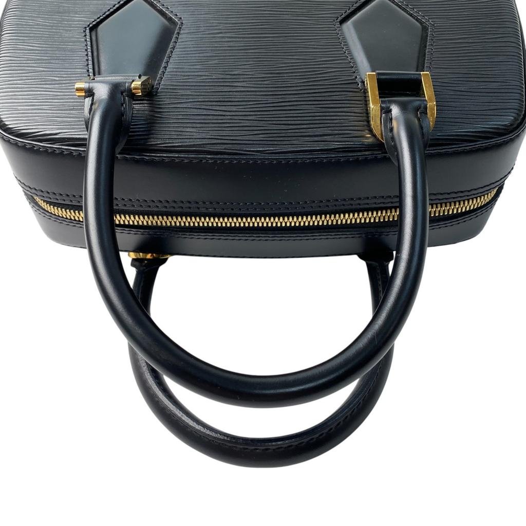 Used LOUIS VUITTONHandbag Black Leather Women