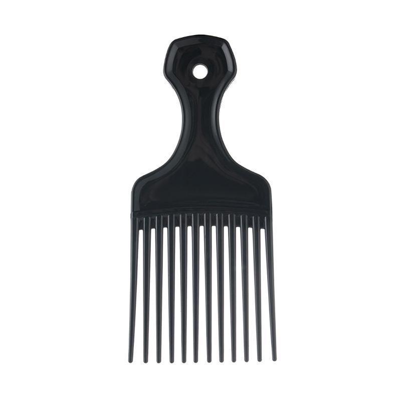 Wide Teeth Brush Pick Comb Fork Hairbrush Insert Hair Pick Comb Plastic Gear Comb For Curly Afro Hair Styling Tools