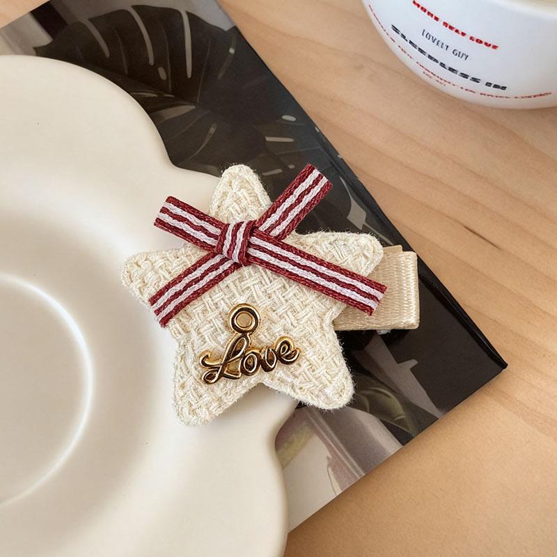 

Exquisite Striped Star Hair Clip - Cute, Sweet Girlish Style for Women s Hair