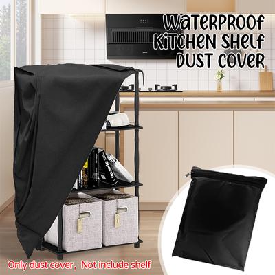 Estante de Cocina Cubierta Antipolvo Protección 210D Impermeable Tela Oxford Estante de Alambre Estuche Estante Cubierta Protectora Muebles para el Hogar