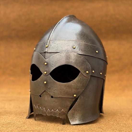 

Шлем демона с яростным черепом, стальная средневековая броня для косплея, ролевой игры, уникальный декор, идеальный подарок на Рождество