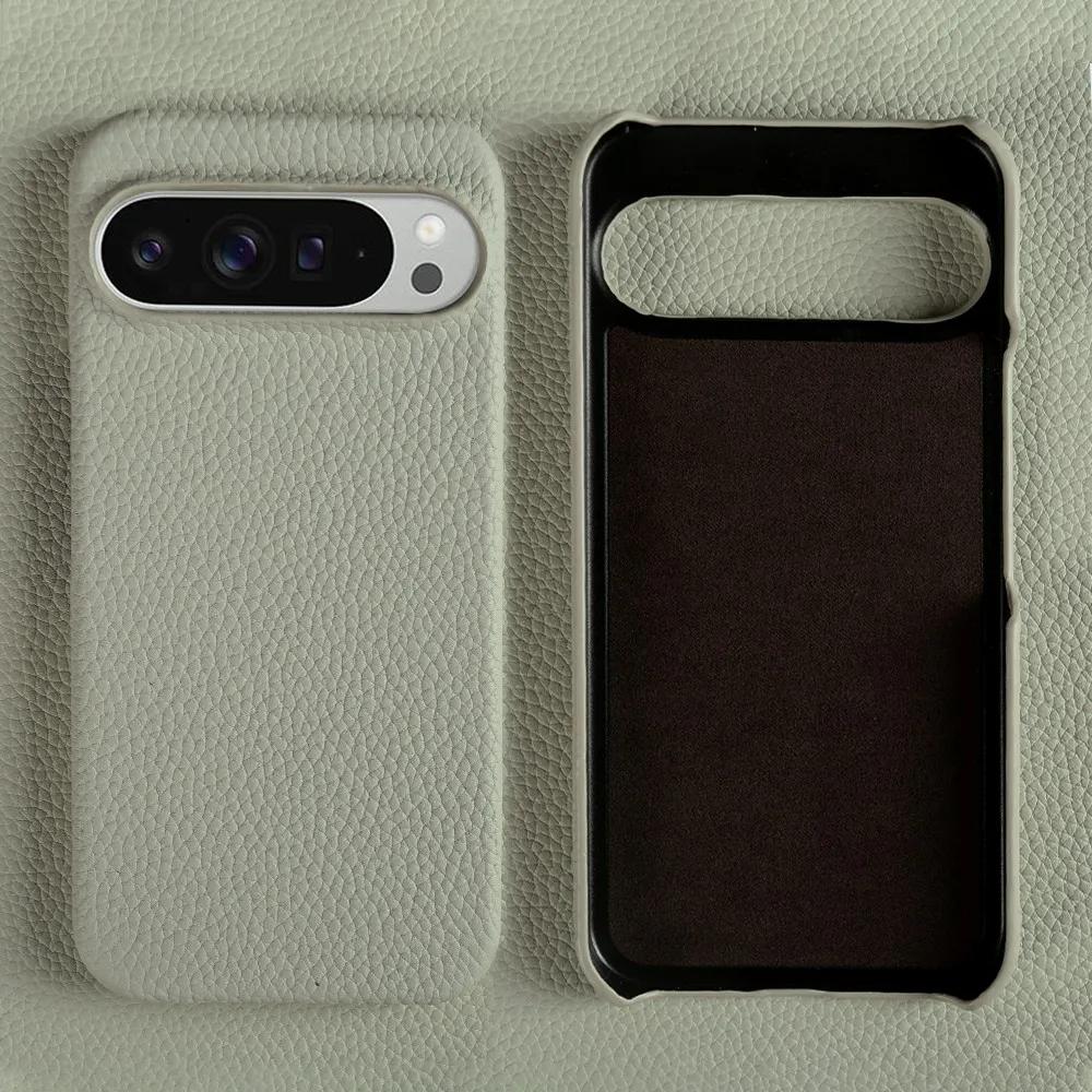 For iphone 16 Pro Max case Luxury Genuine Leather Cover Back Etui Coque Shockproof for Funda iphone15 14Pro 13 XR XSMax Carcasa