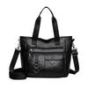 Middle-aged Women's Bag Multi-layer Shoulder Bag Soft Leather Handbag Large Capacity Crossbody Bag