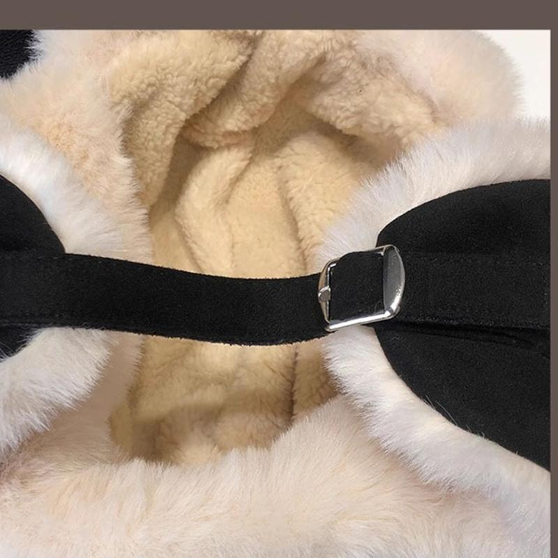 Thickened Fleece Liner Ear Muff Hat for Adult Windproof Trapper Hat Cold Weather Ear Protective Hat for Outdoor Activity