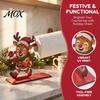 Festive Kitchen Roll Stand Christmas Wooden Napkin Holder, Santa Snowman Reindeer Tabletop Tissue Counter Decor with Sturdy Base, Holiday Paper Towel