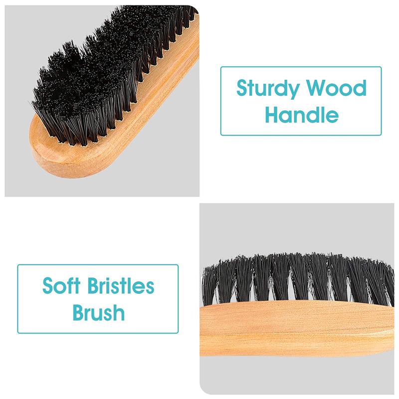 Billiard Brush Set Billiard Accessories Pool Table Corner Brush and Rail Brush Set Billiard Table Cleaning Kit Table Sweepers