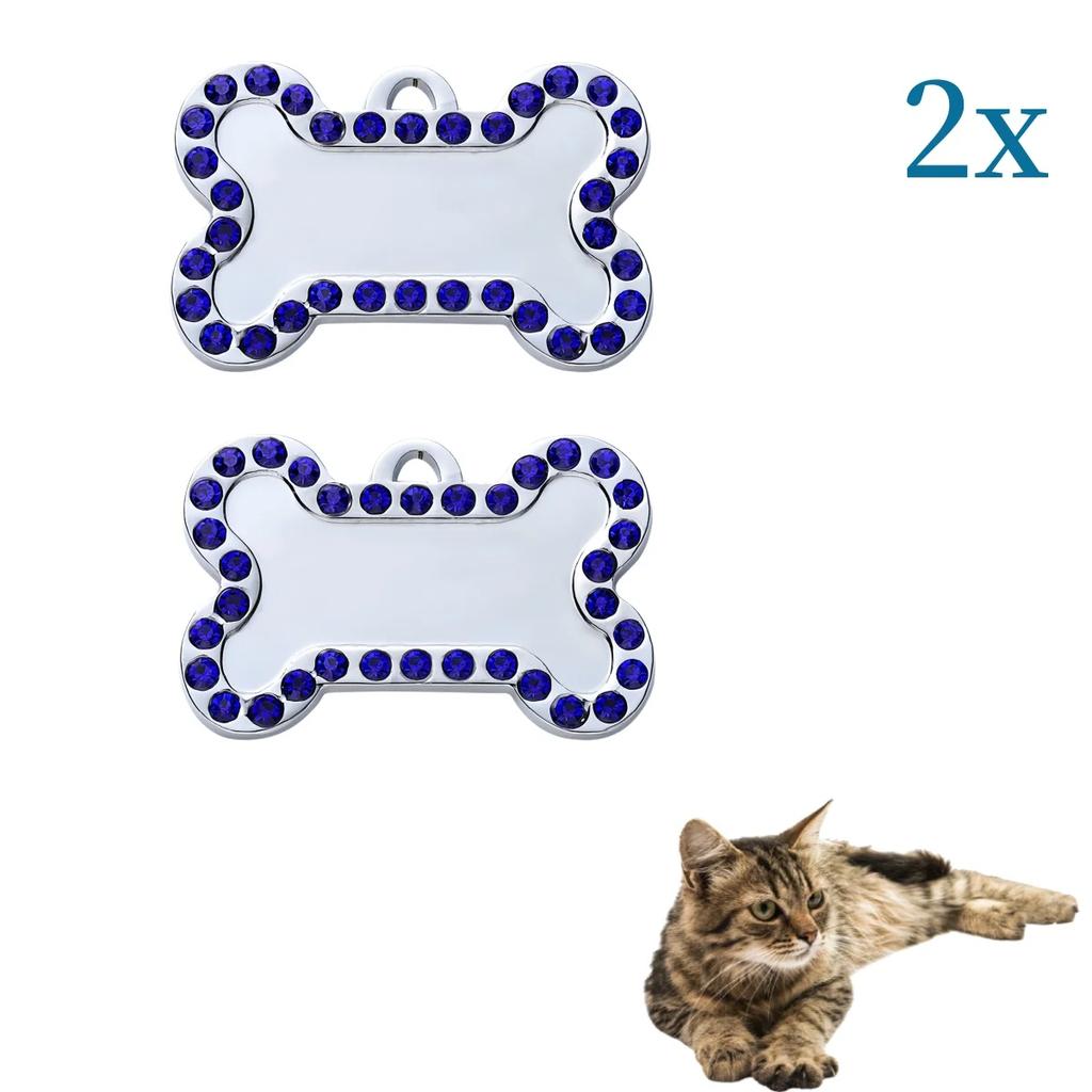 Bronze VIP Individuell Gravierbar Haustier ID-Marke Personalisierte Hausnummer Hund Katze Namensschild Halsband ID Anhänger