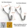10 Pcs Display Stainless Steel Pegs Wall Mesh Hanging Boards Hole Hooks Peg Board Hook  Supermarket