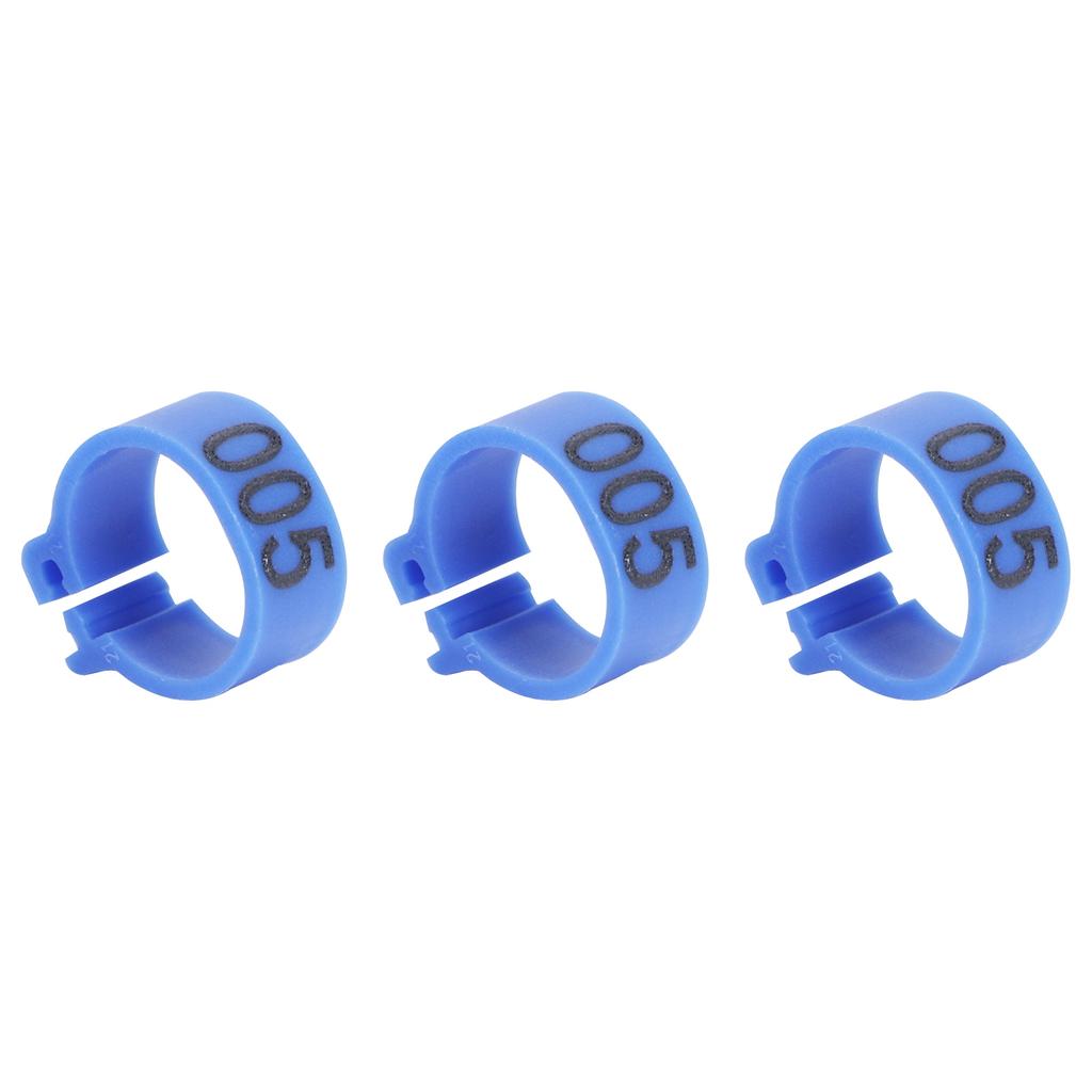 100 Pezzi Anelli per Zampe di Uccelli 10mm 001-100 Numerati Piccioni Clip di Identificazione Fornitura Avicola