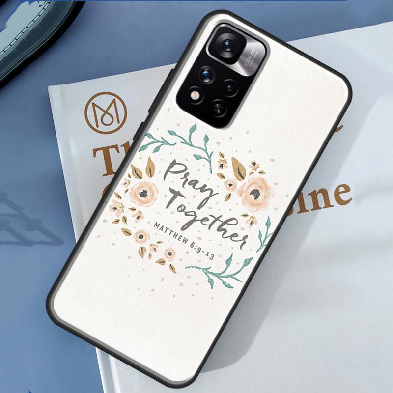 Bible Verse Quotes Case For Xiaomi Redmi Note 14 13 Pro 12 11 9 10 9S 10S 11S 12S Redmi 13C 10C 12C 14C Cover