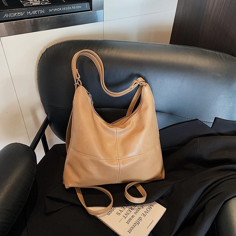 Large Capacity Tote Bag Women Casual Work Commuter Shoulder Crossbody With Zipper Phone Pocket