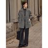 XWI Women's Loose Fit Double-Sided Wool Blend Coat