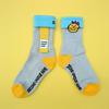 SECOND UNIQUE NAME SUN SOCKS STRAP LIGHT Grey YELLOW