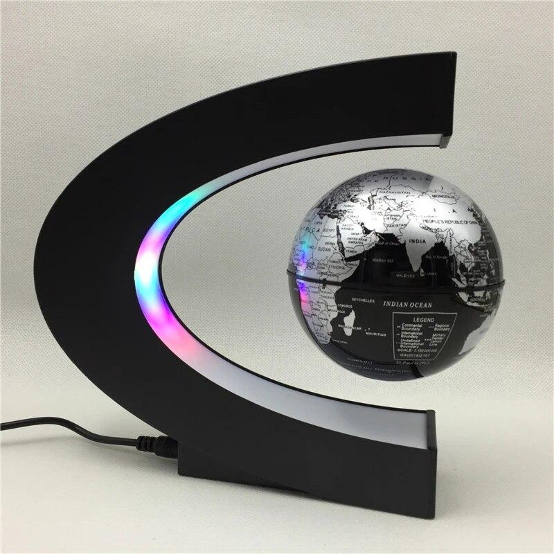 Floating Magnetic Levitation Globe Light World Map Electronic Antigravity Levitating Table Lamp Home Decoration Novelty Lights