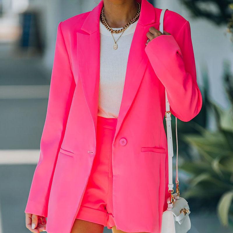 

1шт пальто однотонные топы повседневный костюм длинные рукава женская мода XL