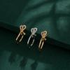 Lucky Bag Gourd Pendant Clip for DIY Amber Jade Silver Accessories