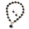 European and American Simple Diamond-encrusted Imitation Pearl Necklace Atmospheric Short Collarbone Chain Necklace