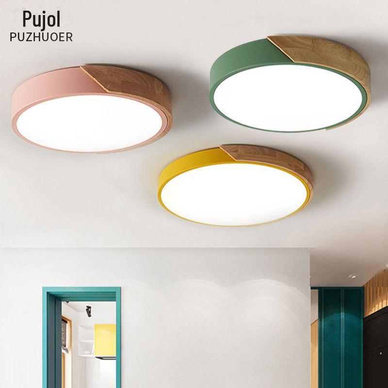 Customized Nordic Macaron LED Ceiling Lamp for Children's Bedroom