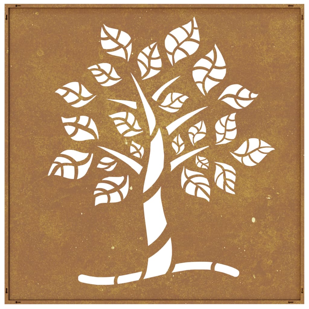 Rustikale Wandkunst im Freien - Vintage Baum des Lebens Skulptur, geeignet für Wohnzimmer, Home Office, Hochzeit Innen- und Außendekoration