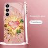 Golden heart Madam pink  Glass  PhoneCase for Samsung Galaxy S26 S25 S24 S23 S22 S21 FE Ultra Plus Dropresistant Female
