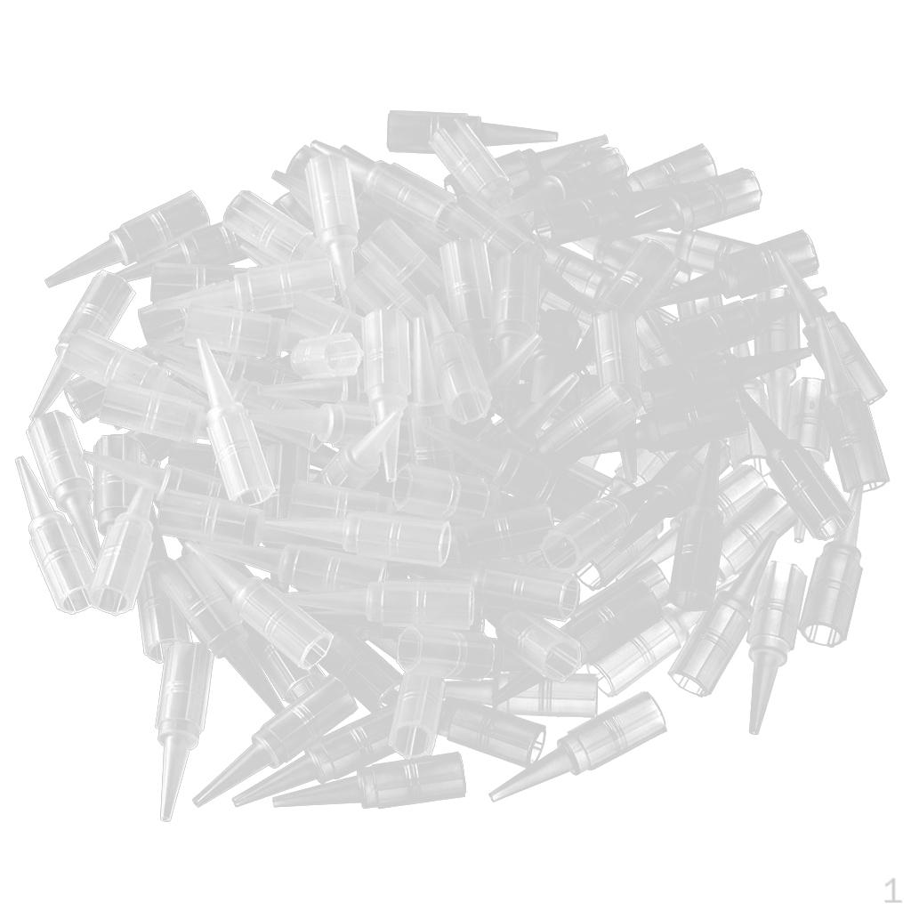 

100 шт. круглые стерильные одноразовые насадки 1R 3R 5R - прозрачные,